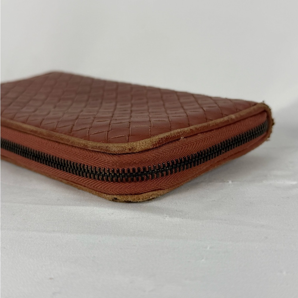 Bottega Veneta Intrecciato Wallet Brown Leather As Is - Picture 9 of 10